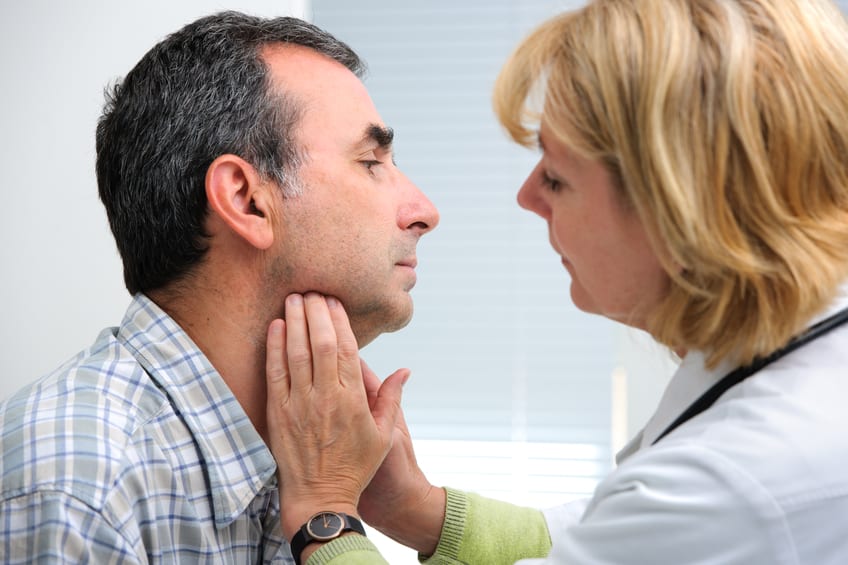 Patient getting a DOT physical examination in Dickinson, TX